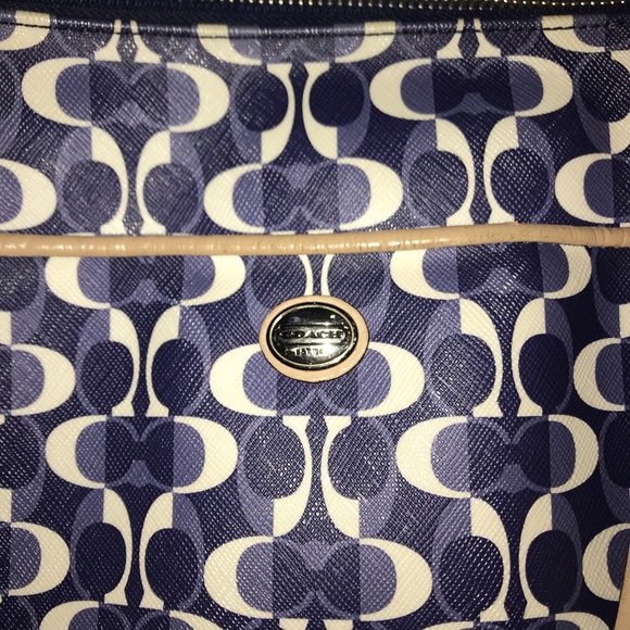 COACH HANDBAG/ BLUE - Picture 2 of 4